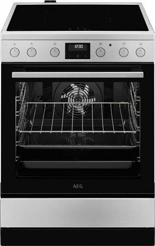 AEG CIB6442BBM Κουζίνα 73lt με Επαγωγικές Εστίες Π60cm Inox