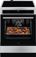 AEG CIB6647ABM 6000 SteamBake Κουζίνα 73lt με Επαγωγικές Εστίες Π60cm Inox & Δώρο A3SS Ανοξείδωτα Επαγωγικά Σκεύη Σετ 3τμχ