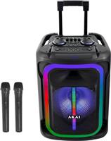 Akai ABTS-15 Pro Volcano Σύστημα Karaoke με Ασύρματα Μικρόφωνα σε Μαύρο Χρώμα