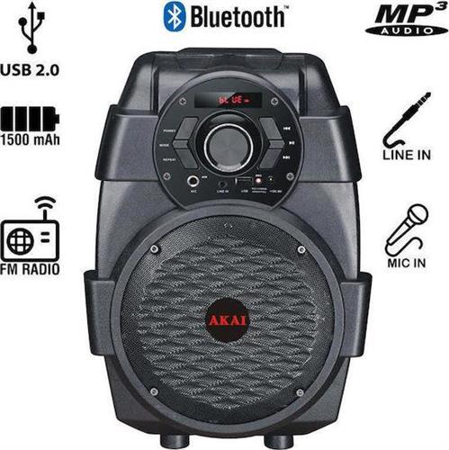 Akai ABTS-806 Ηχείο με λειτουργία Karaoke σε Μαύρο Χρώμα 110582-0003