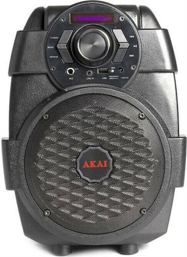 Akai ABTS-806 Ηχείο με λειτουργία Karaoke σε Μαύρο Χρώμα 110582-0003