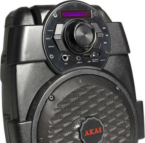 Akai ABTS-806 Ηχείο με λειτουργία Karaoke σε Μαύρο Χρώμα 110582-0003