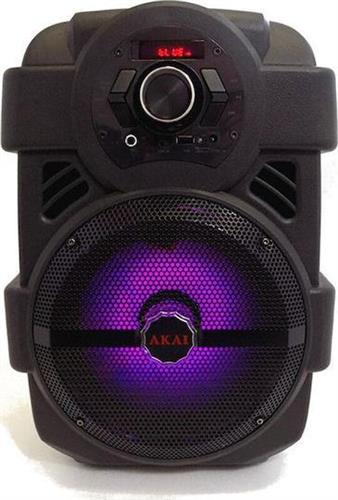 Akai ABTS-808L Σύστημα Karaoke με Ενσύρματo Μικρόφωνo σε Μαύρο Χρώμα 110582-0008