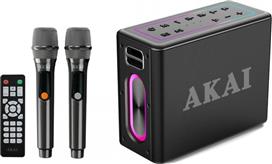 Akai ABTSW-120 Ηχείο Karaoke με Ασύρματα Μικρόφωνα σε Μαύρο Χρώμα 110583-0043