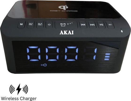 Akai ACRB-1000 Ψηφιακό Ρολόι Επιτραπέζιο με Ξυπνητήρι