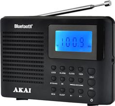 Akai APR-400 Φορητό Ραδιόφωνο Μπαταρίας με Bluetooth Μαύρο