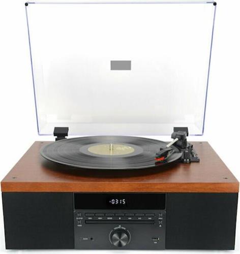 Akai ATT-14BT Πικάπ με Προενίσχυση και Ενσωματωμένα Ηχεία Μαύρο 110584-0006