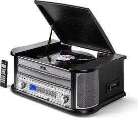 Akai ATT-350CC Πικάπ με Ενσωματωμένα Ηχεία Μαύρο