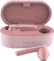Akai BTE-J10P In-ear Bluetooth Handsfree Ακουστικά με Θήκη Φόρτισης Ροζ
