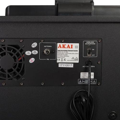 Akai DJ-S5H Σύστημα Karaoke με Ασύρματo Μικρόφωνo σε Μαύρο Χρώμα 110582-0020