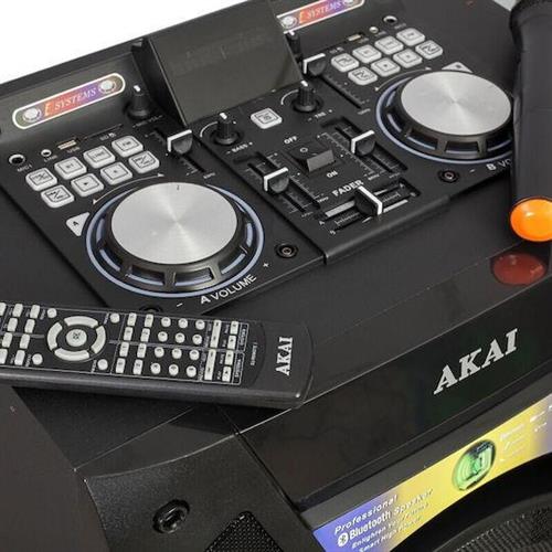 Akai DJ-S5H Σύστημα Karaoke με Ασύρματo Μικρόφωνo σε Μαύρο Χρώμα 110582-0020