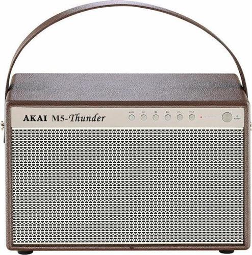 Akai M5-Thunder Ηχείο Bluetooth 28W με Διάρκεια Μπαταρίας έως 12 ώρες Καφέ 110582-0093
