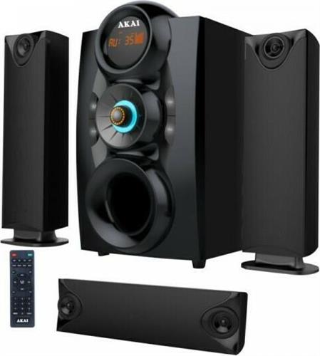 Akai SS028A-3208C Ηχοσύστημα 3.1 75W με Digital Media Player Μαύρο