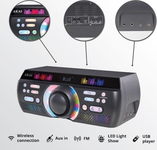 Akai Trinitone Sound Fusion System Ηχοσύστημα 3.1 180W με Bluetooth