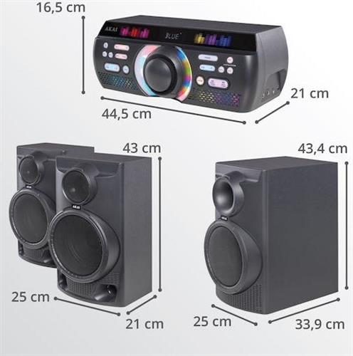 Akai Trinitone Sound Fusion System Ηχοσύστημα 3.1 180W με Bluetooth