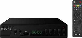Alfaone DVB-168-9A 900008 DVB-T2 Ψηφιακός Δέκτης Mpeg-4 HD 720p με Λειτουργία PVR Εγγραφή σε USB Σύνδεσεις SCART-HDMI- USB