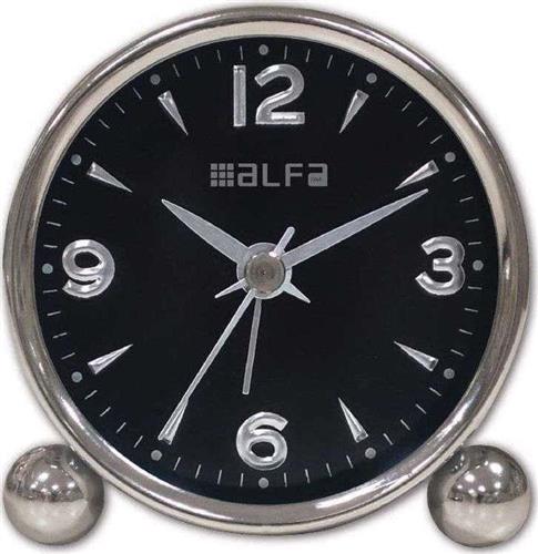 Alfaone Επιτραπέζιο Ρολόι 600106 Μαύρο ΑΜ03