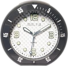 Alfaone Επιτραπέζιο Ρολόι με Ξυπνητήρι Decors Ανθρακί 60173