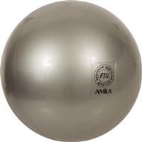 Amila 47957 Μπάλα Ρυθμικής με Διάμετρο 19cm Ασημί