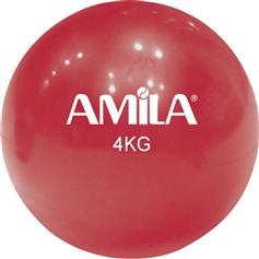 Amila Μπάλα Medicine 16cm 4kg σε Κόκκινο Χρώμα 84710