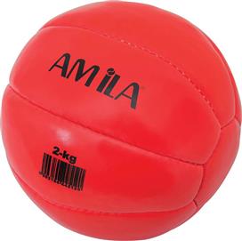 Amila Μπάλα Medicine 2kg σε Κόκκινο Χρώμα 44512