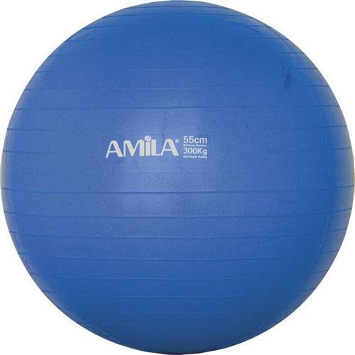 Amila Μπάλα Pilates 65cm 1.100kg Μπλε