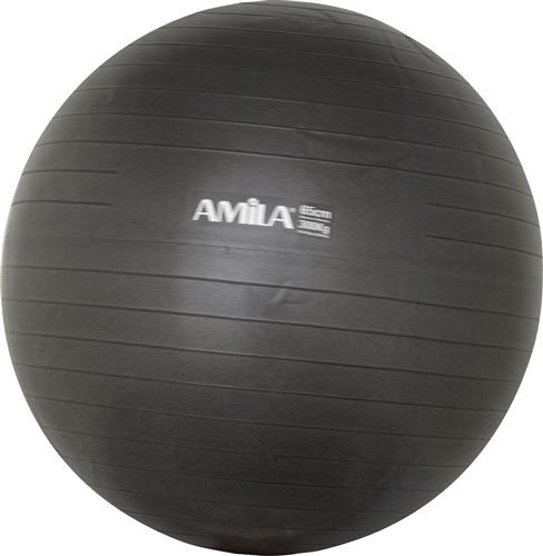 Amila Μπάλα Pilates 65cm 1.35kg Μαύρη