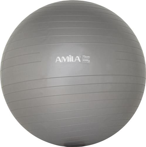 Amila Μπάλα Pilates 75cm 1.70kg Γκρι