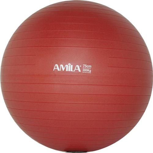 Amila Μπάλα Pilates 75cm 1.70kg Κόκκινη Bulk