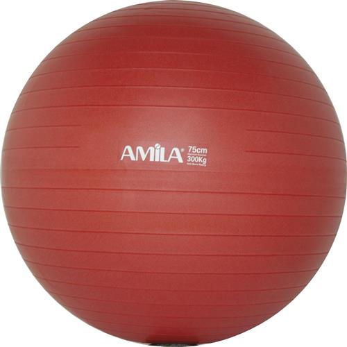 Amila Μπάλα Pilates 75cm 1.7kg Κόκκινη