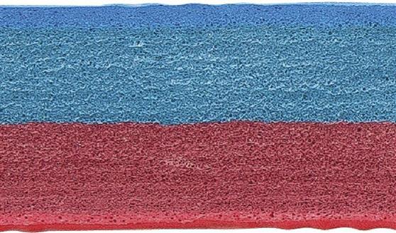 Amila Δάπεδο Προστασίας EVA Διαμάντι Διπλής Όψεως Κόκκινο-Μπλε 100x100x2.5cm 36640