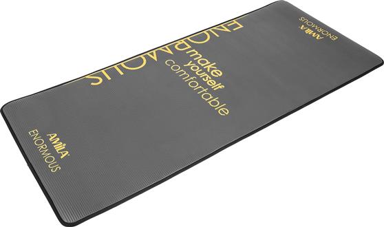 Amila Enormous Στρώμα Γυμναστικής Yoga-Pilates Μαύρο 180x80x0.1cm