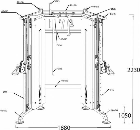 Amila FT3100 Crossover με Βάρη 100kg