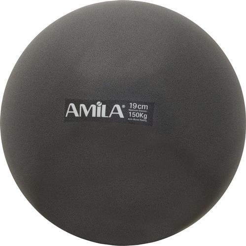 Amila Mini Μπάλα Pilates Μαύρη 19cm 0.15kg Bulk