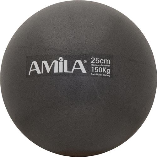 Amila Mini Μπάλα Pilates Μαύρη 25cm 0.18kg