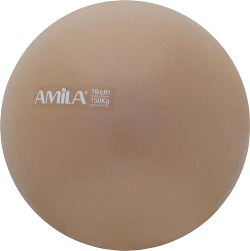 Amila Mini Μπάλα Pilates Χρυσή 19cm 0.15kg