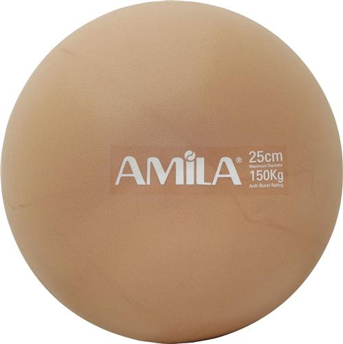 Amila Mini Μπάλα Pilates Χρυσή 25cm 0.18kg Bulk