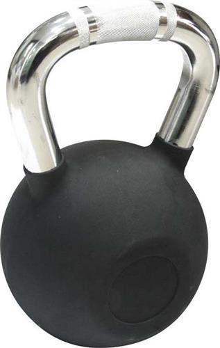 Amila Rubber Cover Kettlebell από Λάστιχο 24kg Μαύρο 44573