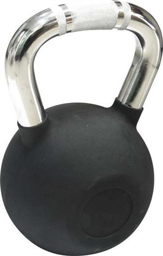 Amila Rubber Cover Kettlebell από Λάστιχο 16kg Μαύρο 44498