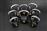 Amila Rubber Cover Kettlebell από Λάστιχο 16kg Μαύρο 44498