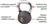 Amila Rubber Cover Kettlebell από Λάστιχο 16kg Μαύρο 44498