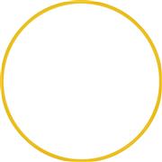Amila Στεφάνι Ρυθμικής με Διάμετρο 60cm Κίτρινο