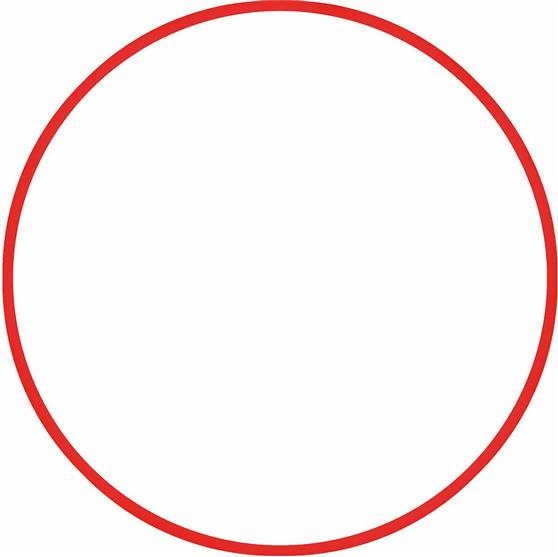 Amila Στεφάνι Ρυθμικής με Διάμετρο 60cm Κόκκινο 120gr