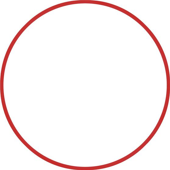 Amila Στεφάνι Ρυθμικής με Διάμετρο 60cm Κόκκινο