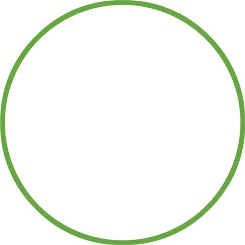 Amila Στεφάνι Ρυθμικής με Διάμετρο 60cm Πράσινο 120gr