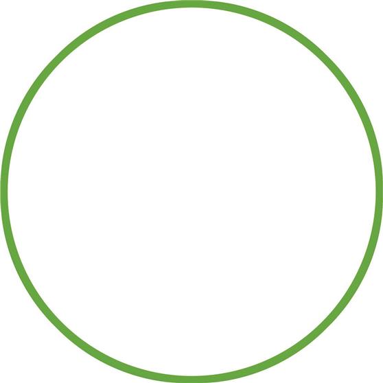 Amila Στεφάνι Ρυθμικής με Διάμετρο 60cm Πράσινο