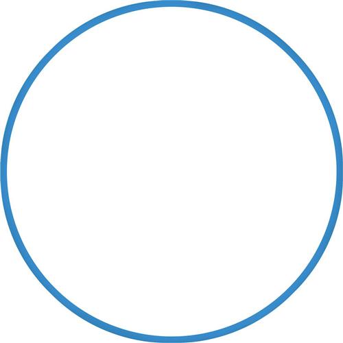 Amila Στεφάνι Ρυθμικής με Διάμετρο 70cm Μπλε