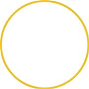 Amila Στεφάνι Ρυθμικής με Διάμετρο 70cm Κίτρινο