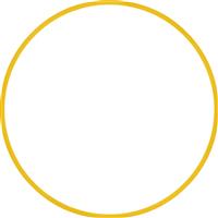 Amila Στεφάνι Ρυθμικής με Διάμετρο 70cm Κίτρινο