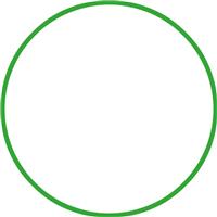 Amila Στεφάνι Ρυθμικής με Διάμετρο 70cm Πράσινο 200gr